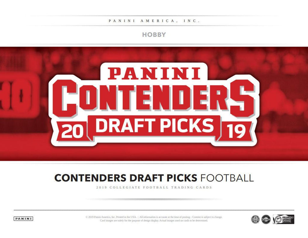 2019 Panini Contenders Draft Picks Football 12-Box Case Pick Your Team #1 - UNSOLD TEAMS BID ON EBAY - LISTINGS END SUNDAY 5/12 @ 10PM CT, BREAKS MONDAY @ 10AM CT